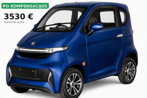 Elektrinis skuteris su kabina Ekomoto J4, Mėlyna, 65Ah AC, MDR